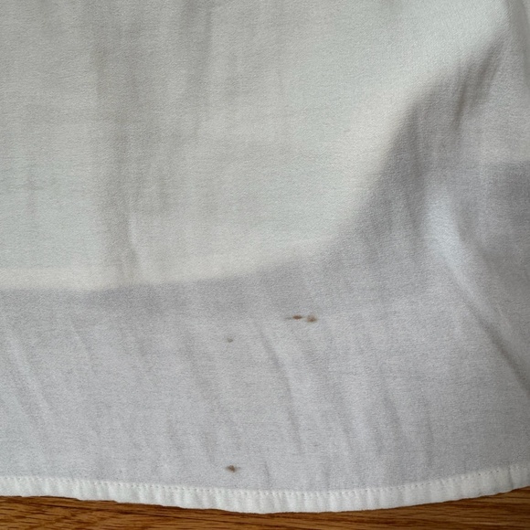 Free People Ruffle Me Up Sleeveless Front Tie Blouse Ivory Size Medium Casual - Picture 5 of 10